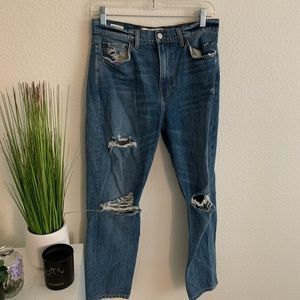 Reformation Julie cigarette high jeans